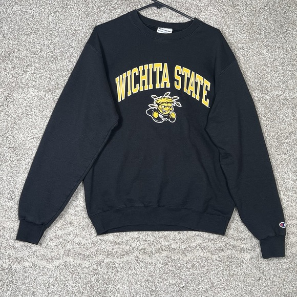 Champion Wichita State Sweatshirt Men's Medium Shockers Crew Neck Pullover - Picture 1 of 7